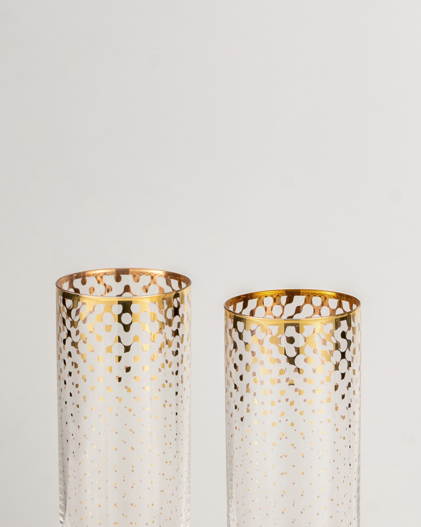 Kayla Gold Decorative Glass – Pack of 2