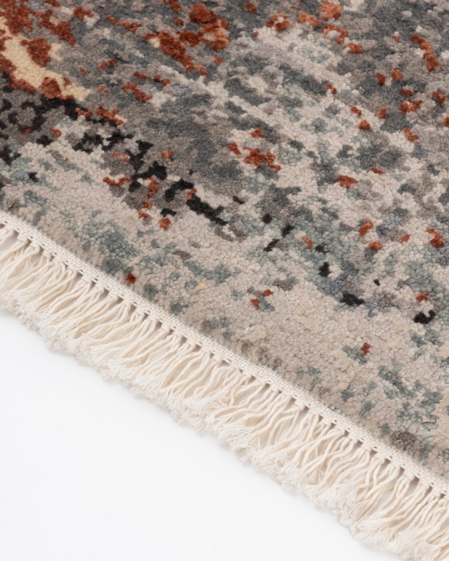 Abstract Modern Wool Silk Carpet