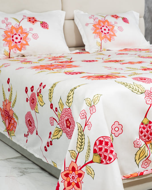 Athenas - Chintz 100% Cotton 400 TC Digital Print Bedsheet Set