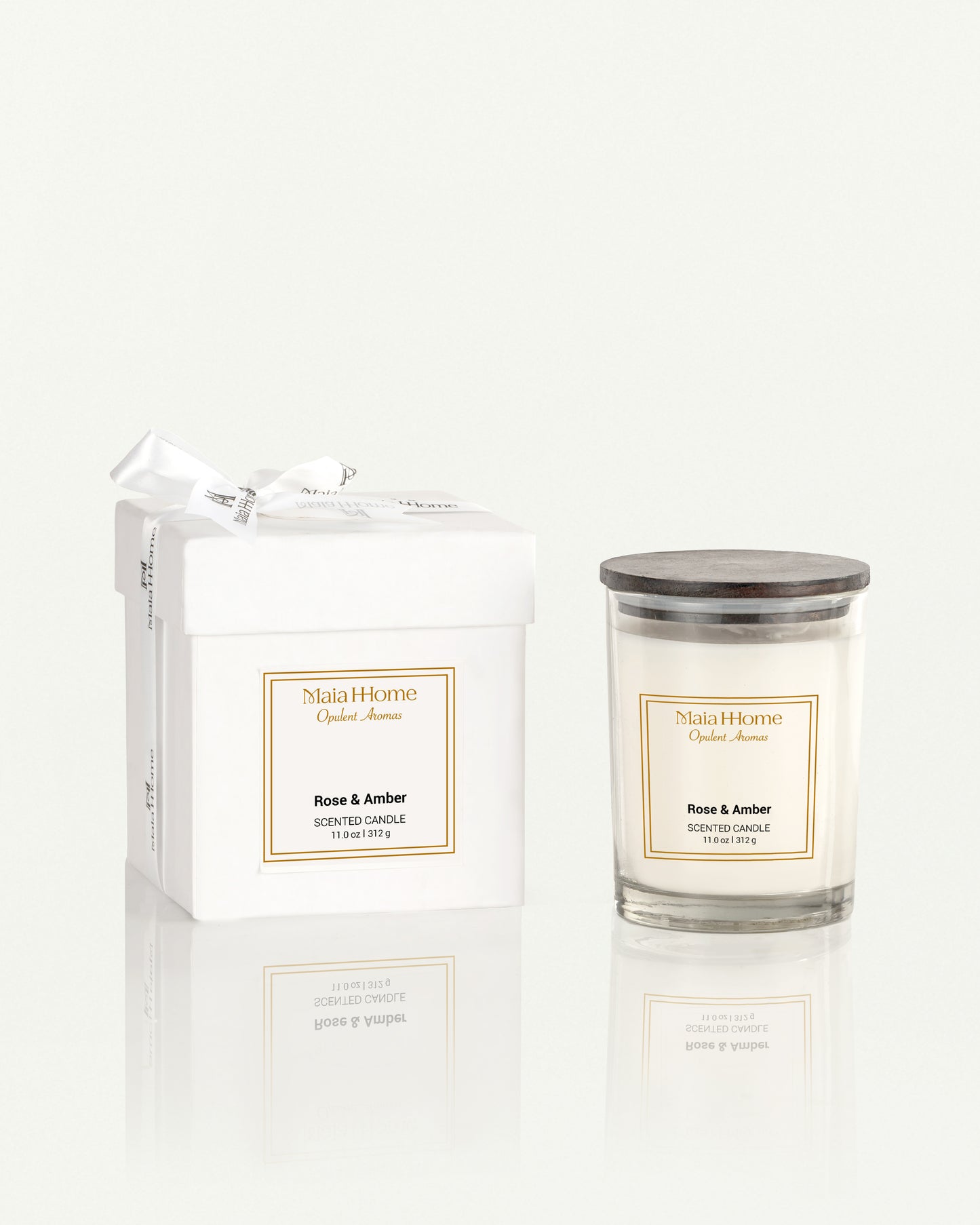 Rose & Amber Scented Candle