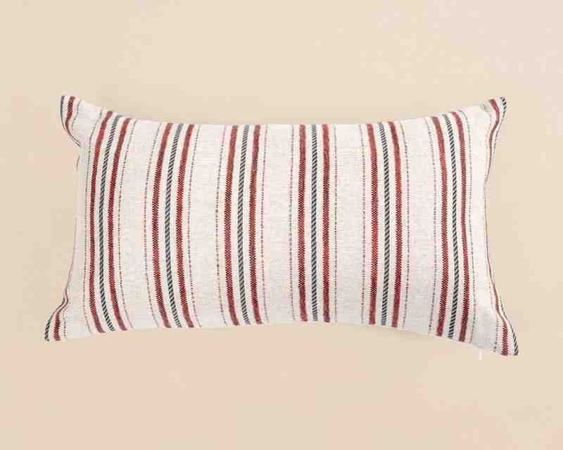 Handwoven Farmhouse-Style Cushion - Indiana 106
