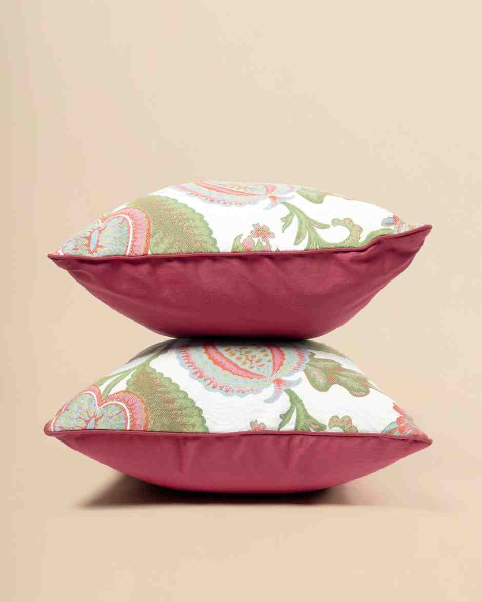 Textured Jacquard Lumbar Cushion - Placid 102