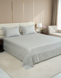 Italian Jacquard 400 TC Cotton Bed Sheet Set