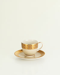 Dru Collection Porcelain Tea Set with 24K Gold Ascent