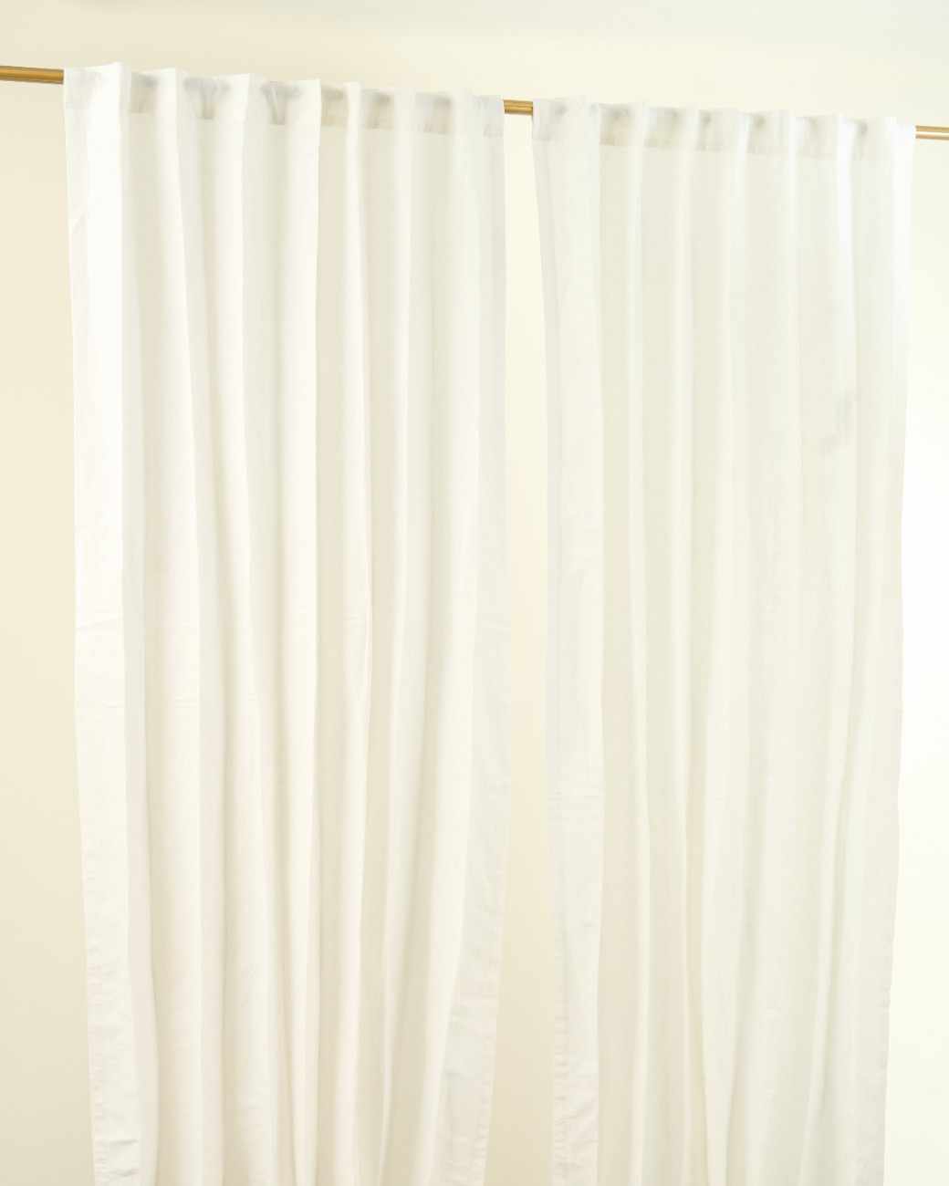 Linen–Cotton Solid Curtain - Mihira Solid Plain