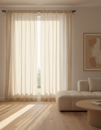 Cotton–Linen Pinstripe Curtain - Avira stripe