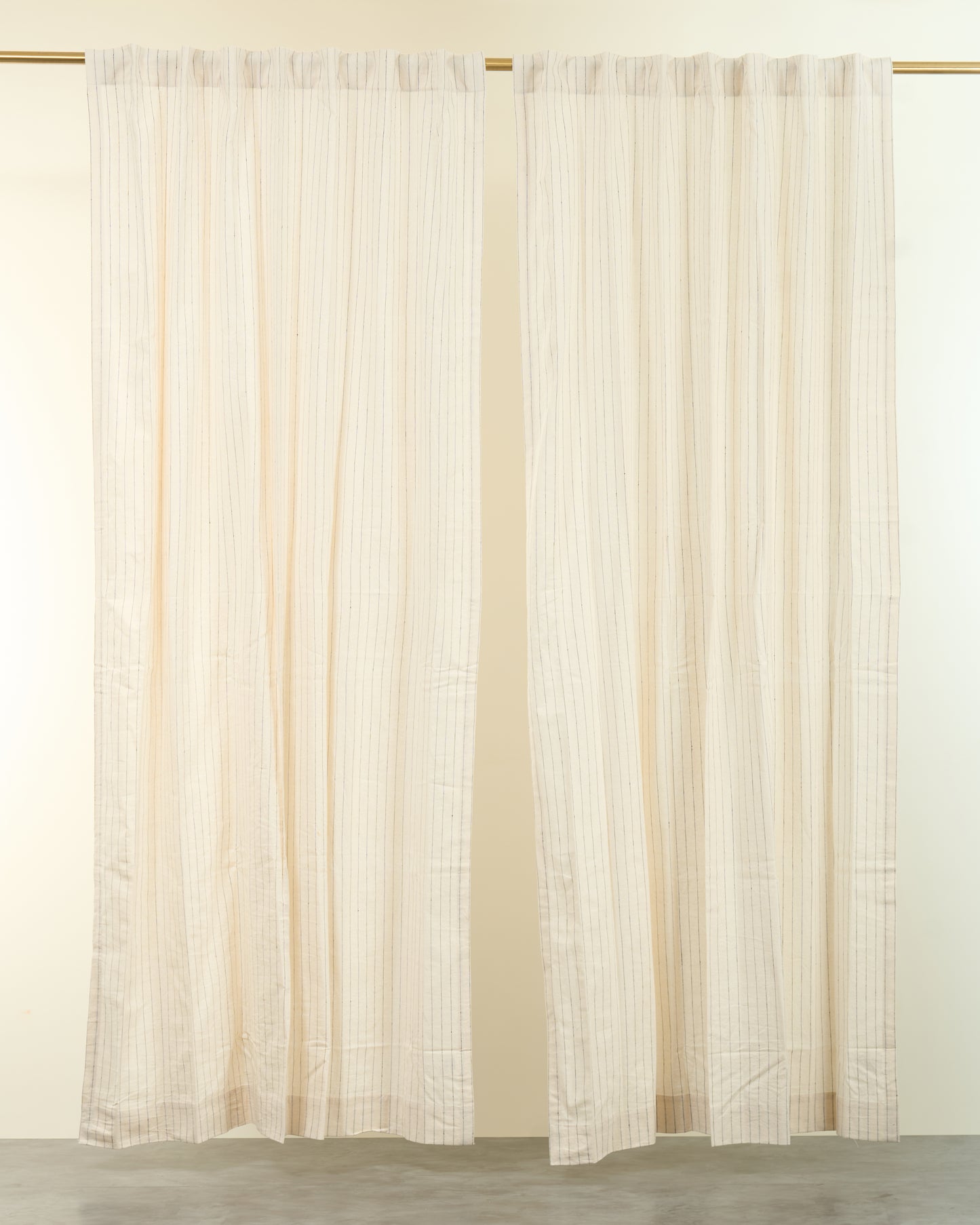 Cotton–Linen Pinstripe Curtain - Avira stripe