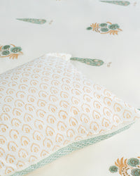 Ruby Mughal Floral Cotton Bed Sheet Set – Ruby (D1)