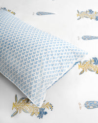 Ruby  Mughal Floral Cotton Bed Sheet Set – Ruby (D3)