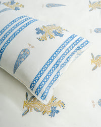 Ruby  Mughal Floral Cotton Bed Sheet Set – Ruby (D3)