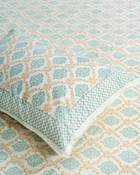 Ruby Mughal Jaal Cotton Bed Sheet Set – Ruby (D4)