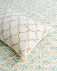 Ruby Mughal Jaal Cotton Bed Sheet Set – Ruby (D4)