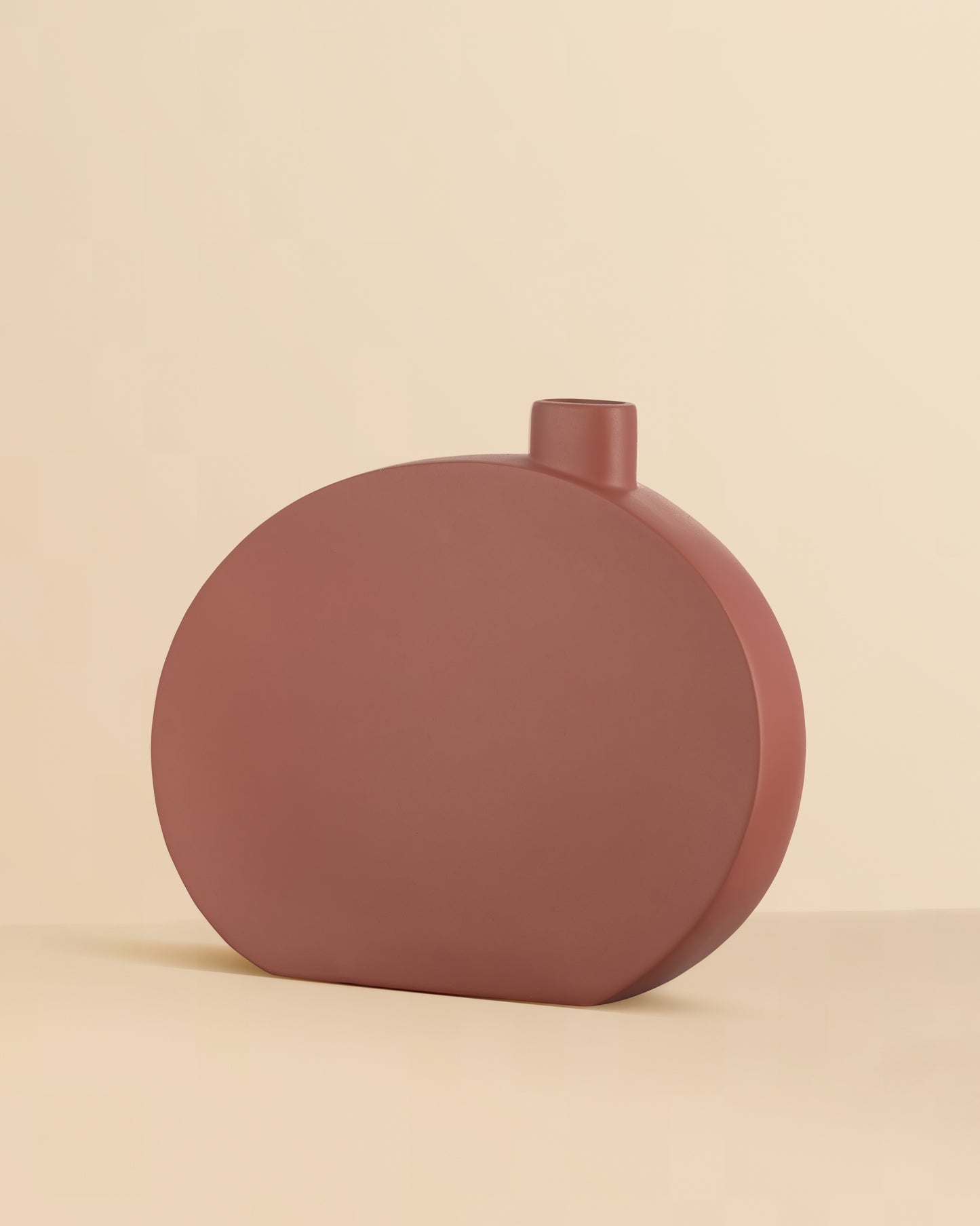 Modern Japanese Vase – Terracotta Rose