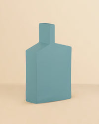 Long Neck Trapezoid Vase – Turquoise Blue