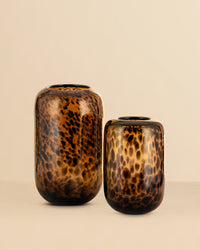 Leopard Dots Glass Vase