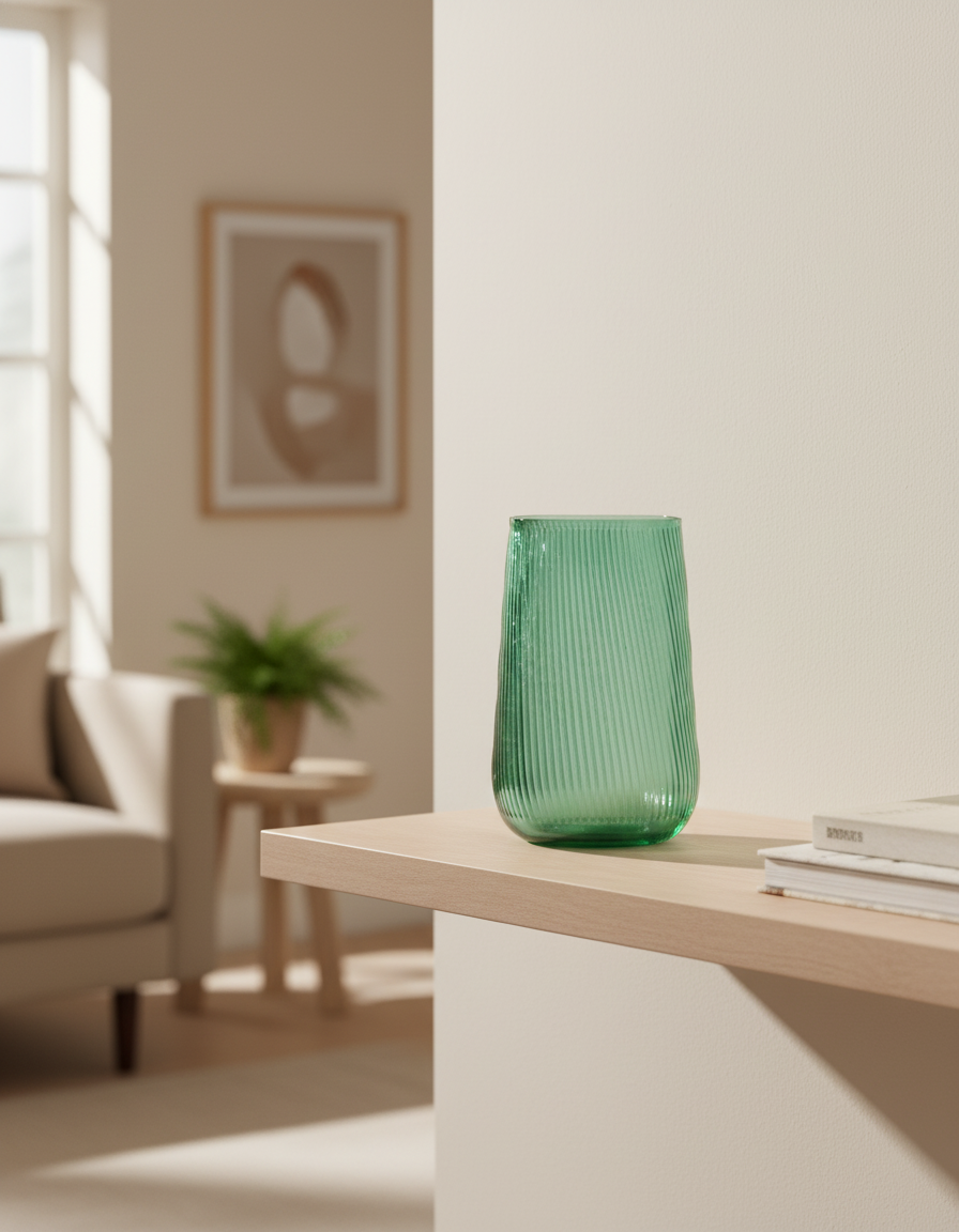 Louvers Glass Vase