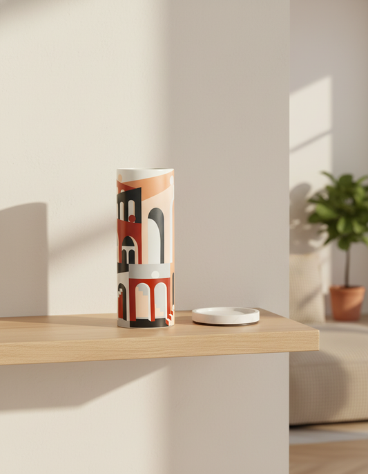 Geometric Ceramic Vase