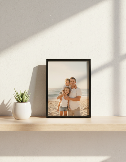 Memories in Metal Photo Frame - Black