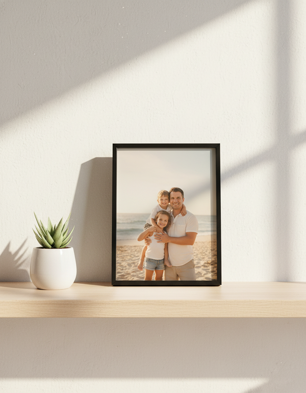 Memories in Metal Photo Frame - Black