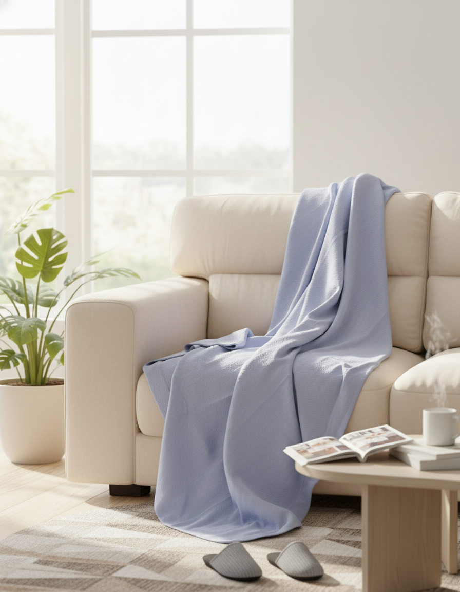 Cotton Herringbone Throw - Etre