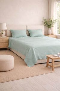 Erin - Pre Washed 100% Flax Linen Bedsheet Set.