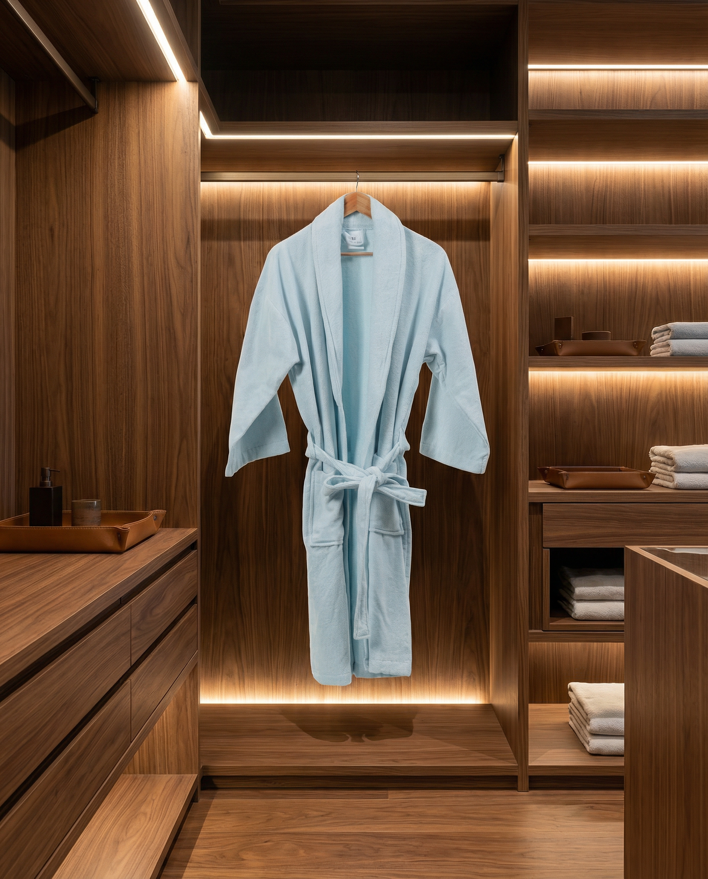 IVANA – Classic Velour Bathrobe