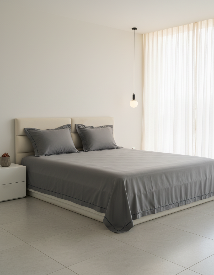 KEFI – 400 TC EMBROIDERED BEDSHEET SET (100270)