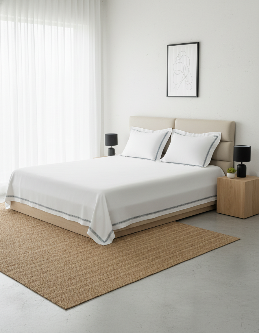 RESERVER – 500 TC Embroidery Bedsheet Set (100291)