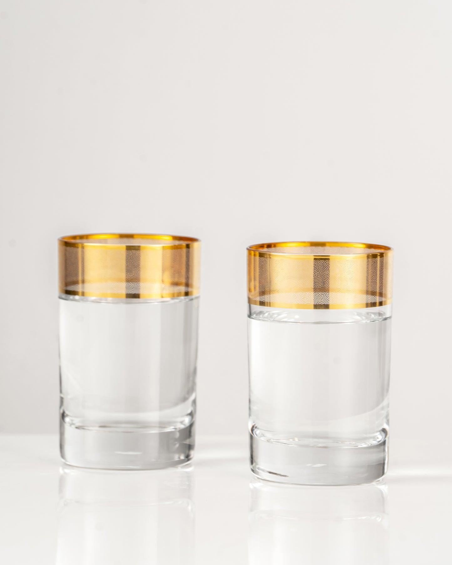 Nesta Gold Decorative Glass – Pack of 2