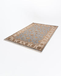 Emperor wool silk carpet - Blue Ivory
