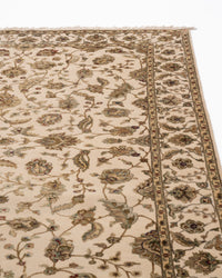 Regal Elegance Wool Silk Carpet - Ivory