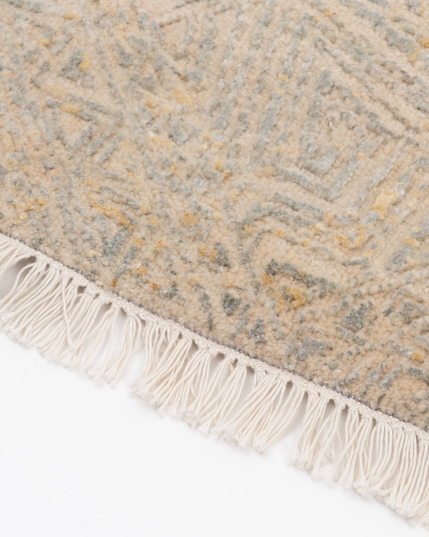Abstract Modern Luxury Hand Knotted Silk & Wool Carpet