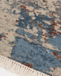 Abstract Modern Wool Silk Carpet