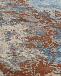 Abstract Modern Wool Silk Carpet