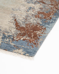 Abstract Modern Wool Silk Carpet