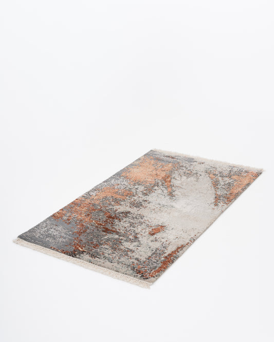 Abstract Modern Luxury Hand Knotted Silk & Wool Carpet