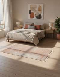 Abstract Modern Wool Silk Carpet