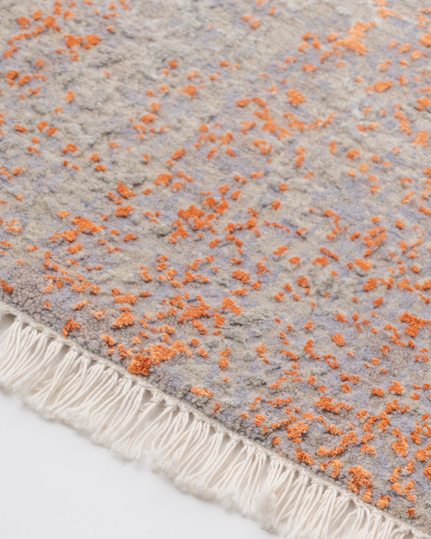 Abstract Modern Wool Silk Carpet