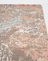 Abstract Modern Wool Viscos Carpet