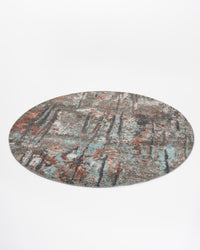 Abstract Modern Wool Viscos Carpet