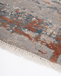 Abstract Modern Wool Viscos Carpet