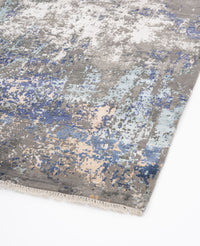 Abstract Modern Wool Viscos Carpet