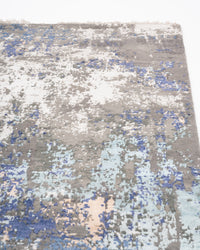 Abstract Modern Wool Viscos Carpet