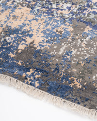 Abstract Modern Wool Viscos Carpet