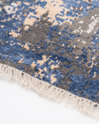 Abstract Modern Wool Viscos Carpet