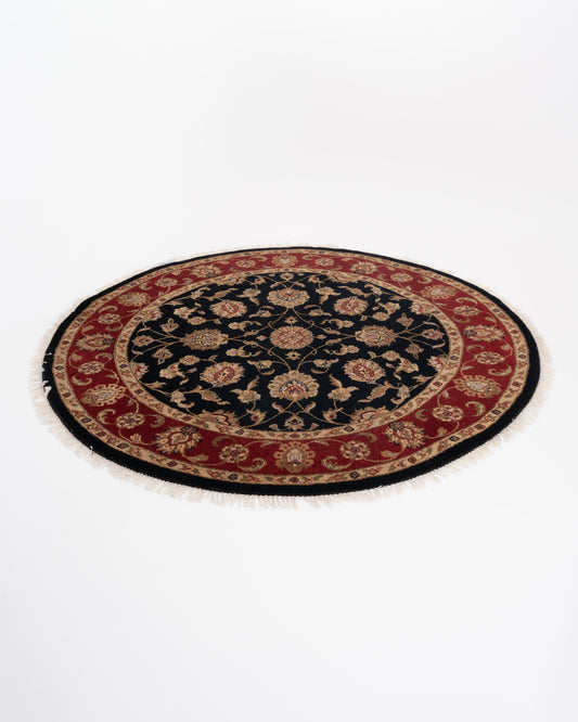 Persian Luxury Hand Knotted Wool Floral Border Carpet