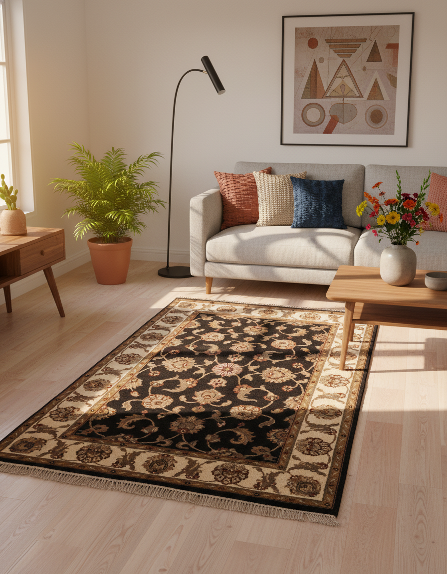 Floral Persian Wool Carpet
