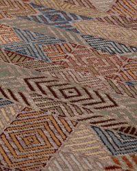Kilim Luxury Hand Knotted Wool Geometric Carpet