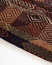 Kilim Luxury Hand-Knotted Wool Geometric Carpet