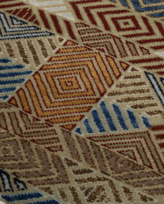 Kilim Luxury Hand Knotted Wool Geometric Carpet
